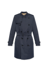 Burberry NAVY BLUE ‘Kensington Mid’ trench coat