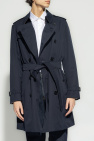 Burberry NAVY BLUE ‘Kensington Mid’ trench coat