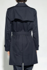 Burberry NAVY BLUE ‘Kensington Mid’ trench coat