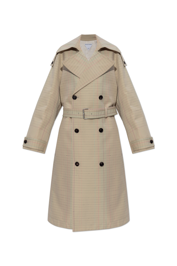 Bottega Veneta Trench coat with check pattern