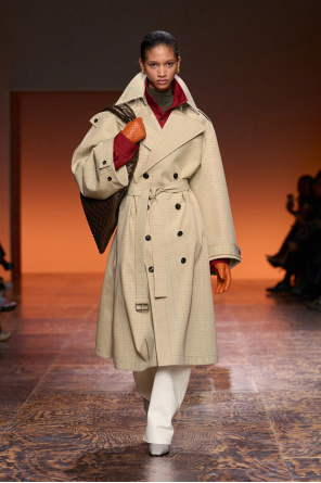 Bottega Veneta Trench coat with check pattern