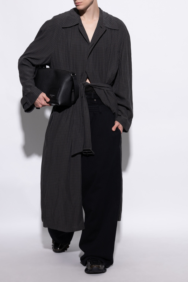 Balenciaga Coat with check pattern