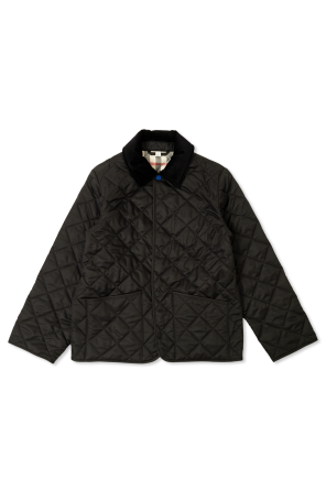 Quilted jacket with a collar