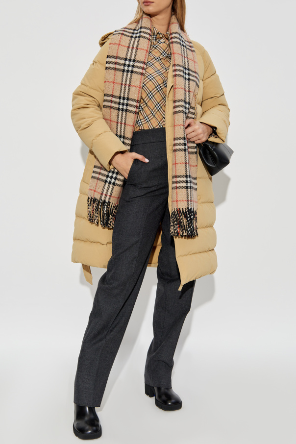 Burberry Down jacket with waist belt