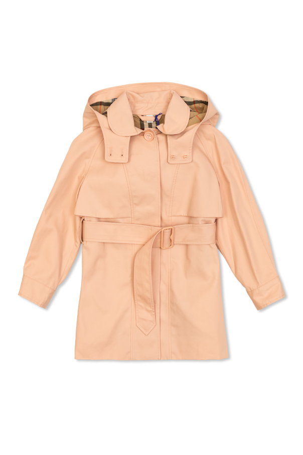 Hooded coat od Burberry Kids