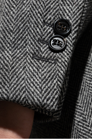 Burberry Abrigo con estampado de espiga