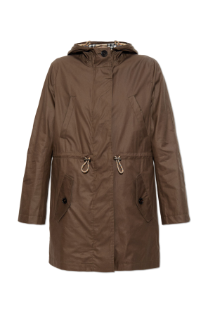 Parka made of coated cotton