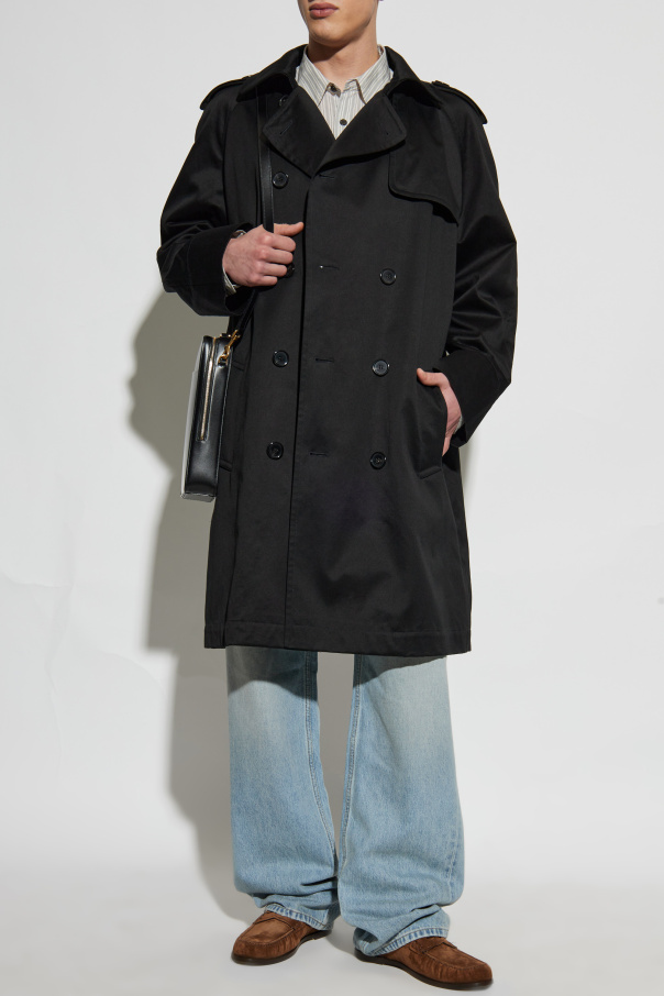 Saint Laurent Doppelreihiger Trenchcoat