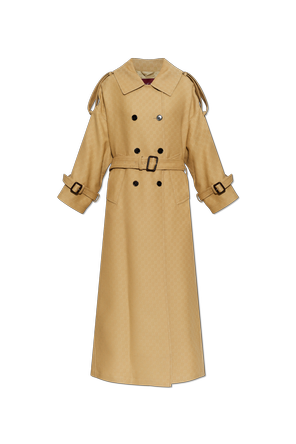 `GG` patterned coat