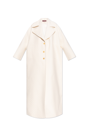 Wool coat with 'GG' pattern