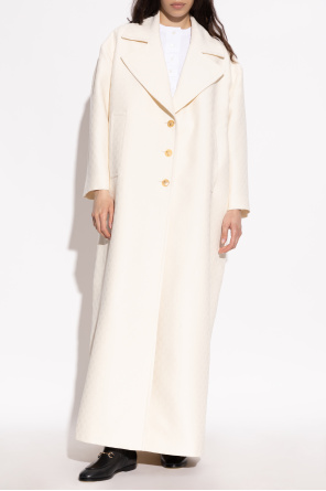 Gucci Wool coat with 'GG' pattern