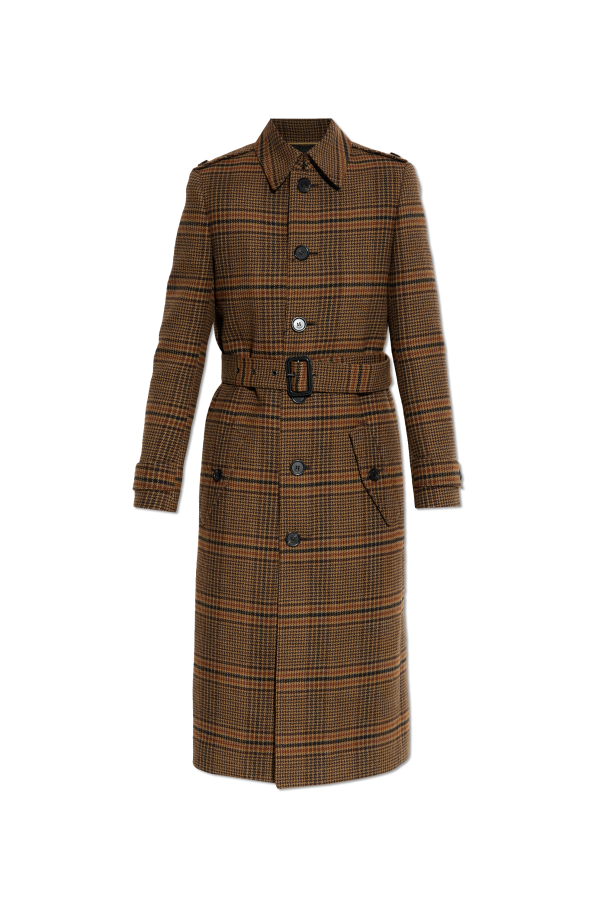 Checked coat od Saint Laurent