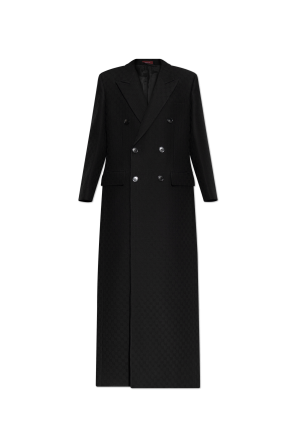 Doppelreihiger Mantel mit GG Muster