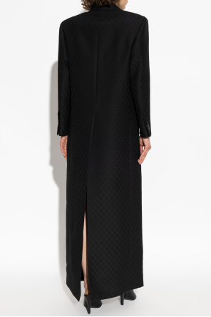 Gucci Abrigo cruzado con patrón GG