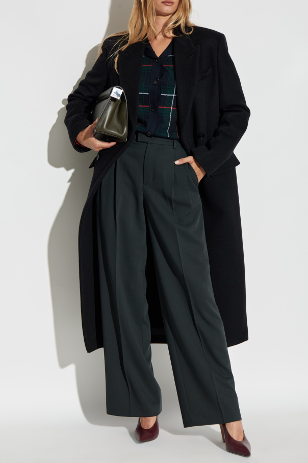 Alexander McQueen Doppelreihiger Wollmantel