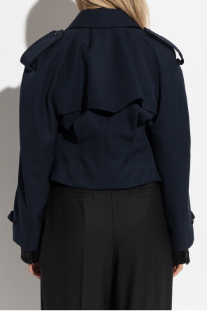 Alexander McQueen Krótka dwurzędowa kurtka