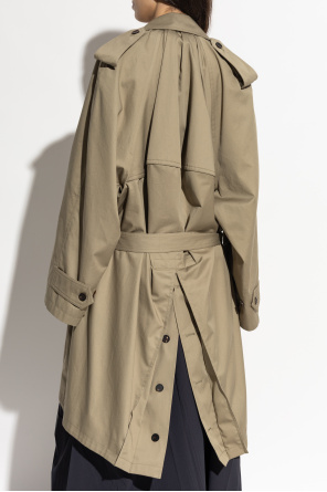 Balenciaga Trench cruzado de dos filas con cinturón