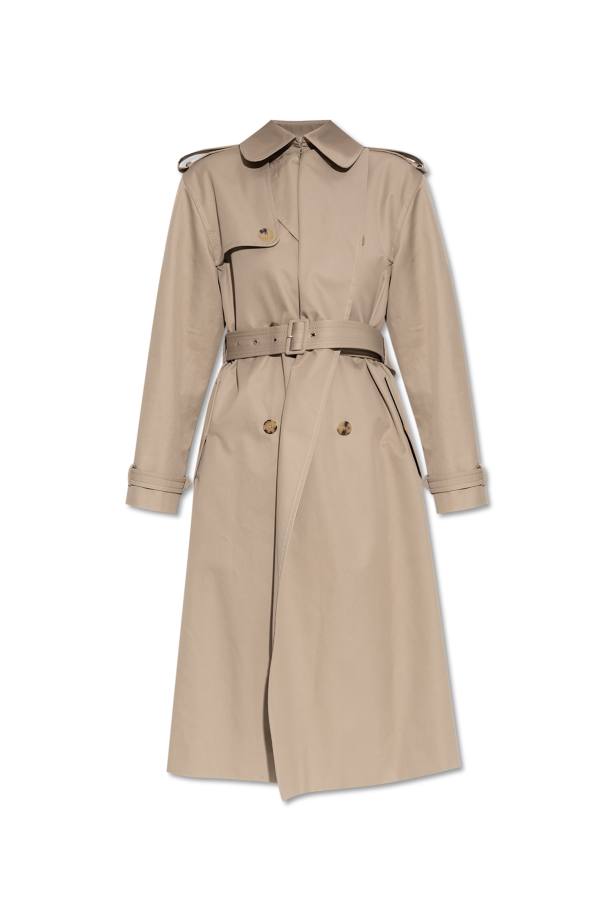 Cotton trench coat with belt od Alexander McQueen