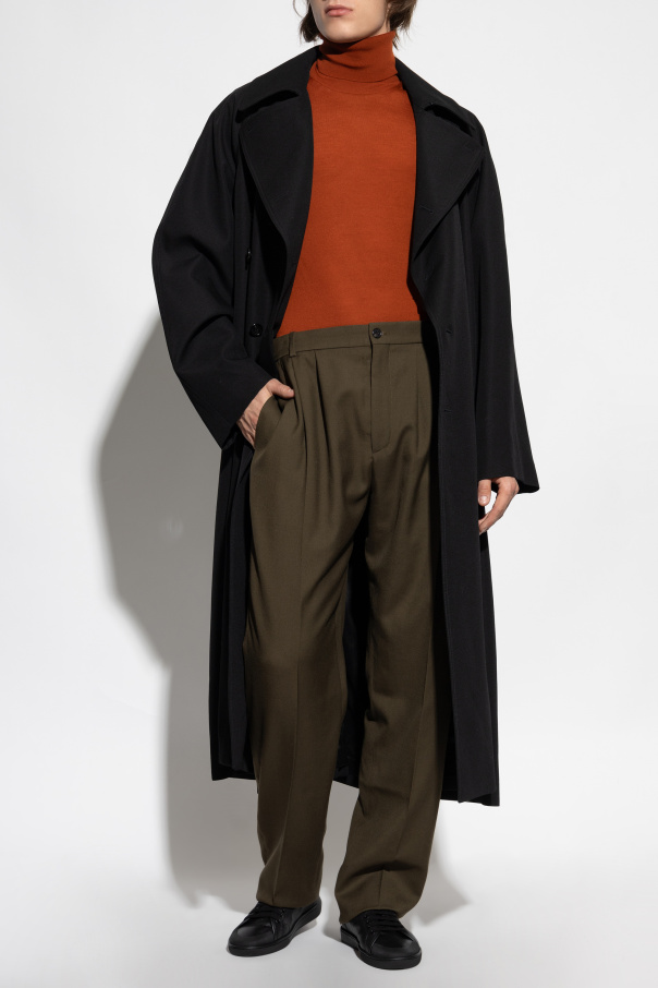 Saint Laurent Double-breasted wool coat