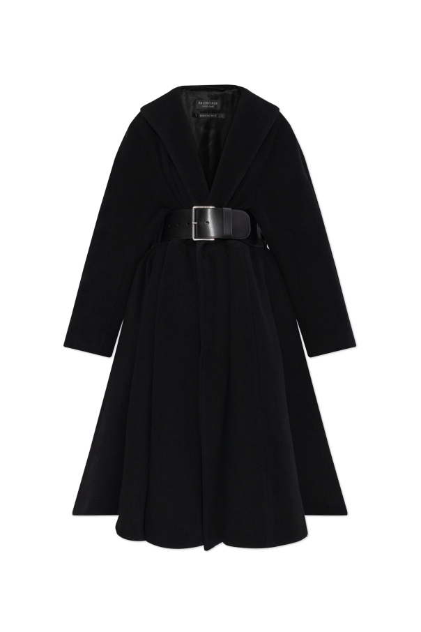 Wool coat with belt od Balenciaga