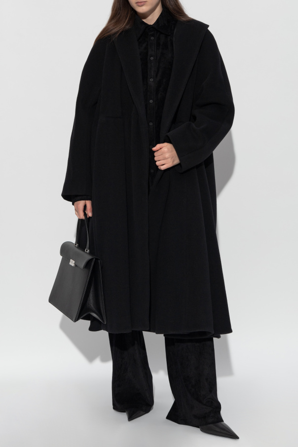 Balenciaga Wollmantel mit Gürtel