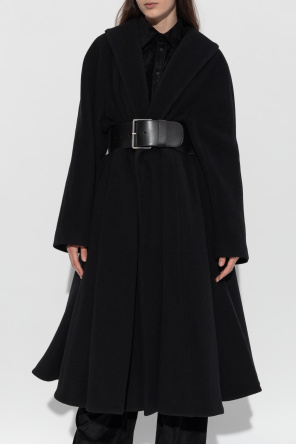Balenciaga Wollmantel mit Gürtel