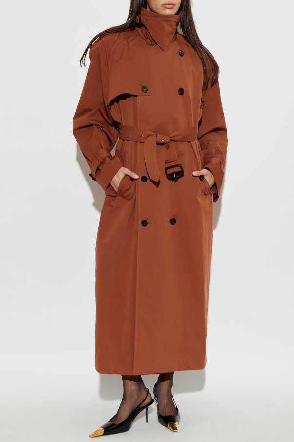 Saint Laurent Cotton trench coat with belt
