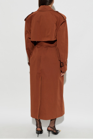 Saint Laurent Cotton trench coat with belt