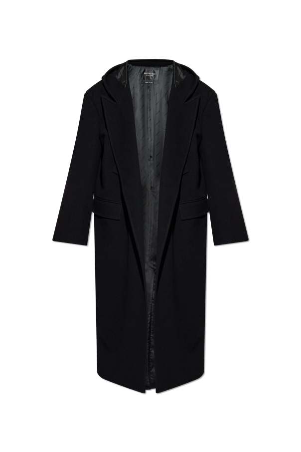 Hooded coat od Balenciaga
