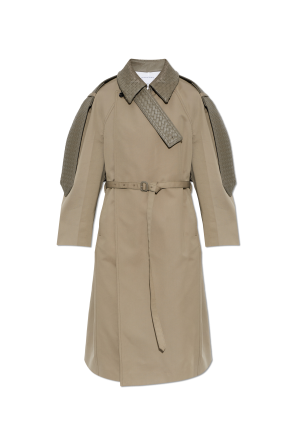 Trench con inserciones de cuero