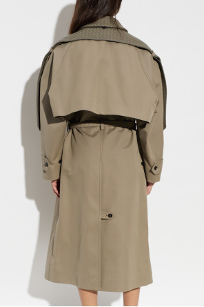 Bottega Veneta Trench coat with leather inserts