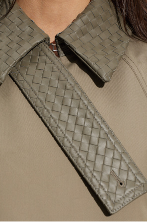 Bottega Veneta Trench coat with leather inserts