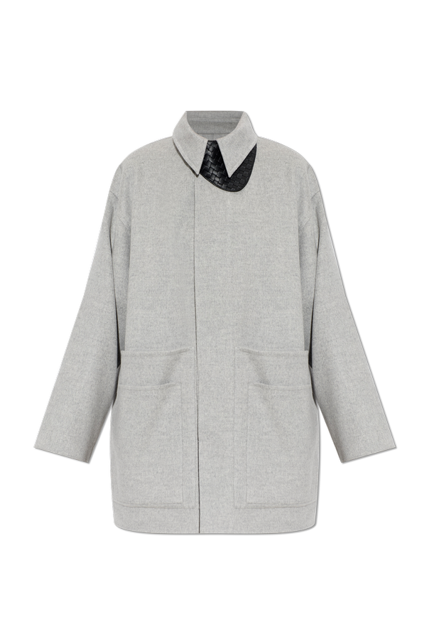 Wool coat with pockets od Bottega Veneta
