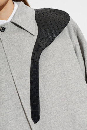 Bottega Veneta Wollmantel mit Taschen