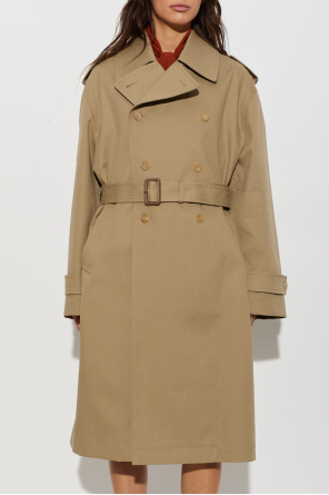 Saint Laurent Cotton trench coat with belt