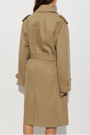 Saint Laurent Cotton trench coat with belt