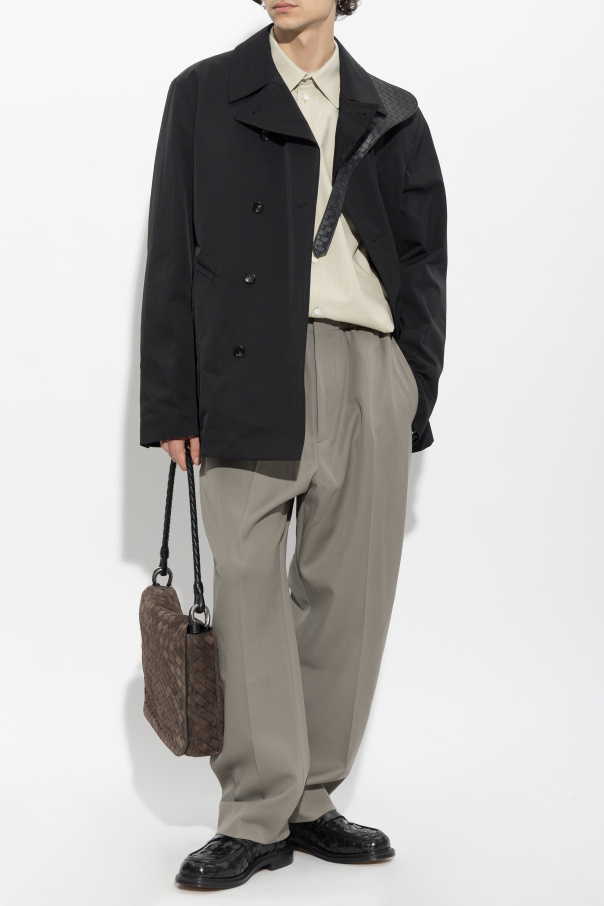 Bottega Veneta Krátky dvojradový kabát