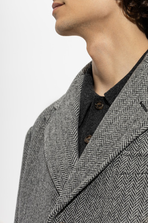 Valentino Garavani Wool coat with herringbone pattern