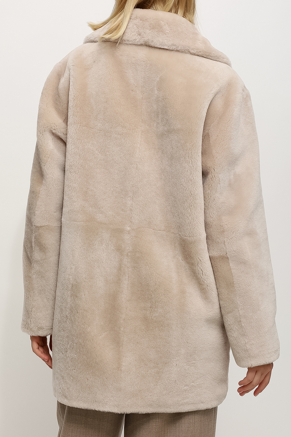 Yves Salomon Lamb fur coat