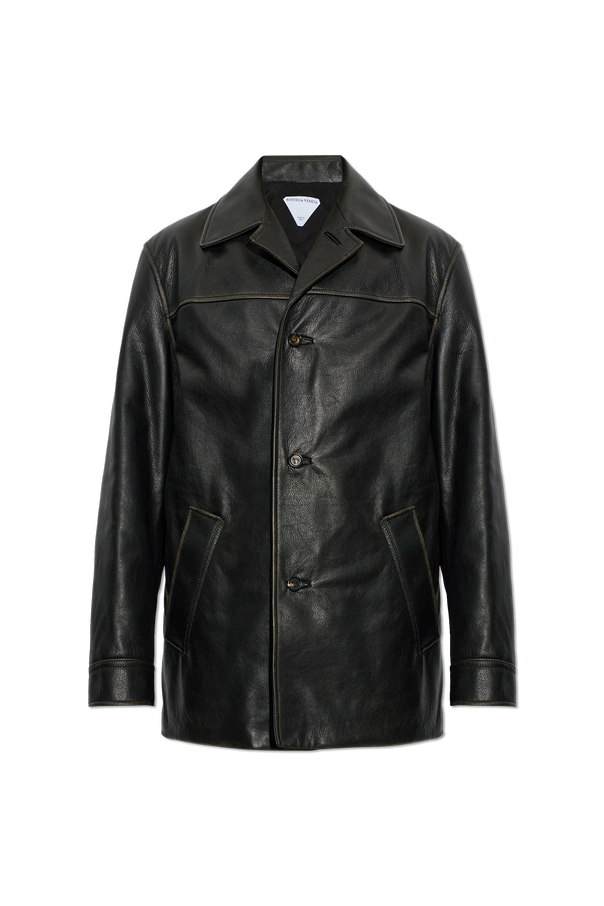 Leather Jacket with ‘Vintage’ Effect od Bottega Veneta