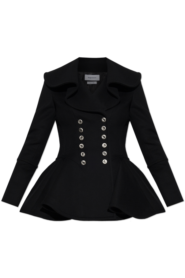 Fitted wool coat od Alexander McQueen