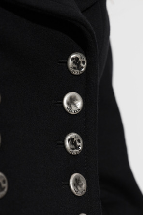 Alexander McQueen Fitted wool coat