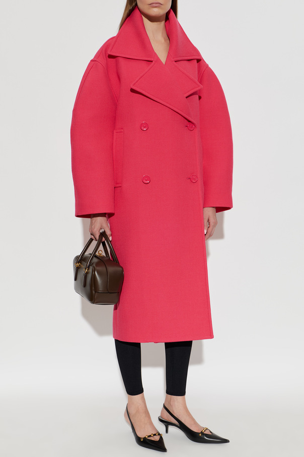 Balenciaga Wollmantel mit zweireihiger Knopfleiste Balenciaga