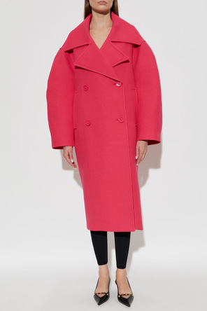 Balenciaga Wollmantel mit zweireihiger Knopfleiste Balenciaga