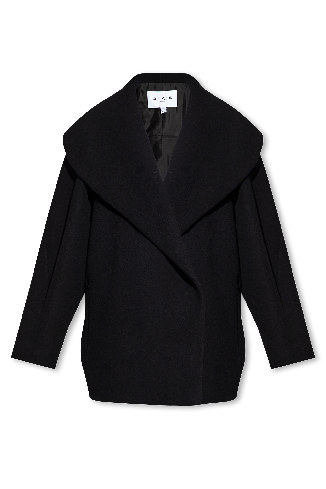 Black Short oversized coat Alaïa - Vitkac GB