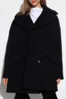 Alaïa BLACK Double-breasted oversize coat