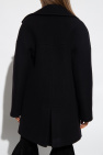 Alaïa BLACK Double-breasted oversize coat