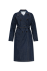 Alaïa NAVY BLUE Denim trench coat