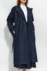 Alaïa NAVY BLUE Denim trench coat