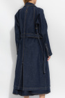 Alaïa NAVY BLUE Denim trench coat